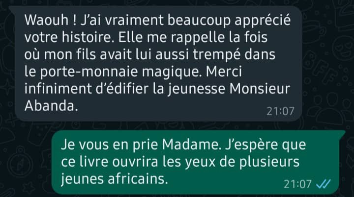 ABANDA Camille Livre J'ai Vendu mon Âme dans un Porte-monnaie Magique