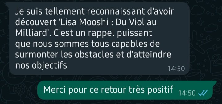 ABANDA Camille livre Lisa Mooshi : Du Viol au Milliard